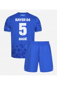 Bayer Leverkusen Loic Bade #5 Jalkapallovaatteet Lasten Kolmas peliasu 2025-26 Lyhythihainen (+ Lyhyet housut)